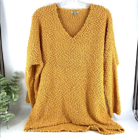 JODIFL Sweaters - Jodifl Mustard Popcorn Oversized Sweater